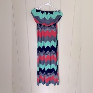 Three Pink Hearts maxi dress size S